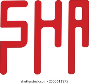 SHA cool  vector logo design