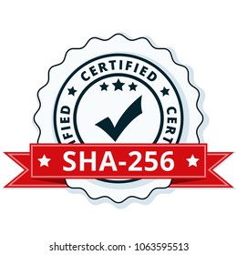 SHA-256 Certified label illustration