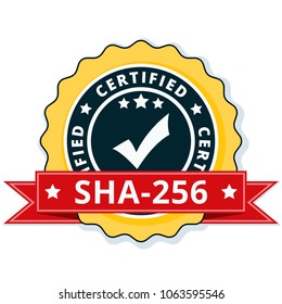 SHA-256 Certified label illustration