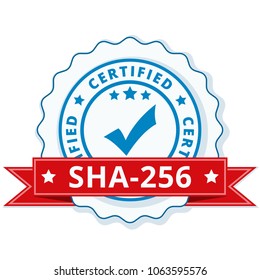 SHA-256 Certified label illustration