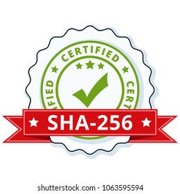 SHA-256 Certified label illustration