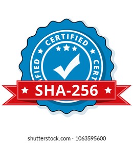 SHA-256 Certified label illustration