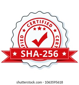 SHA-256 Certified label illustration