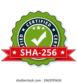 SHA-256 Certified label illustration