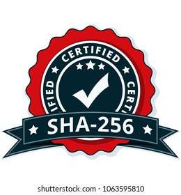 SHA-256 Certified label illustration
