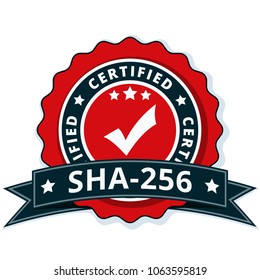 SHA-256 Certified label illustration