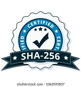 SHA-256 Certified label illustration