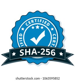 SHA-256 Certified label illustration