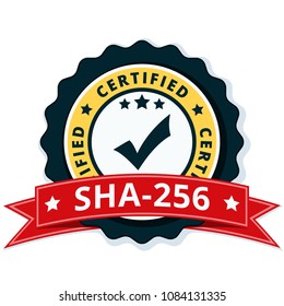 SHA-256 Certified label illustration