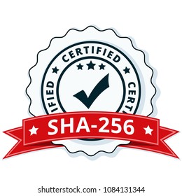 SHA-256 Certified label illustration