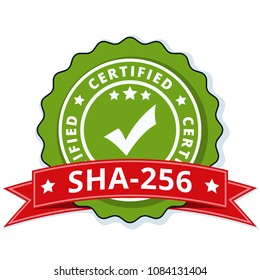 SHA-256 Certified label illustration