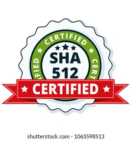 SHA-512 Certified label illustration