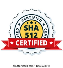 SHA-512 Certified label illustration