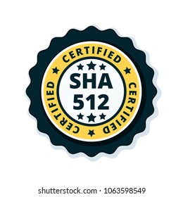 SHA-512 Certified label illustration