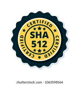 SHA-512 Certified label illustration