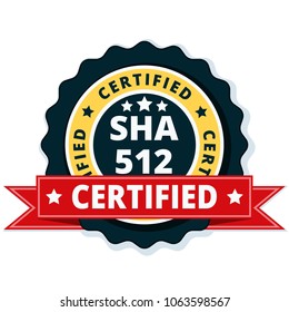 SHA-512 Certified label illustration