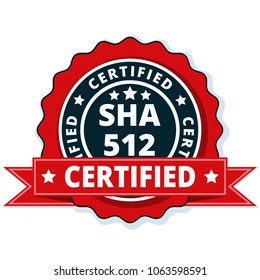 SHA-512 Certified label illustration