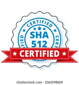 SHA-512 Certified label illustration