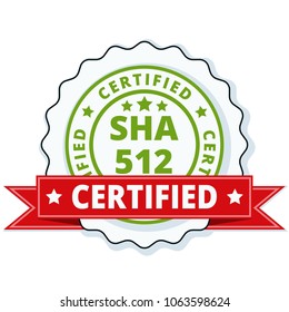 SHA-512 Certified label illustration