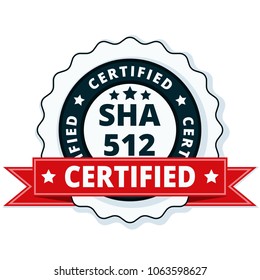 SHA-512 Certified label illustration
