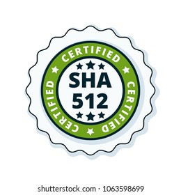 SHA-512 Certified label illustration