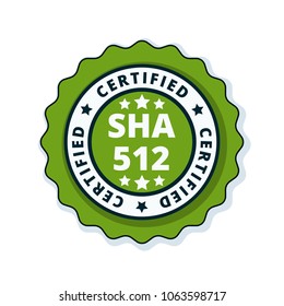 SHA-512 Certified label illustration