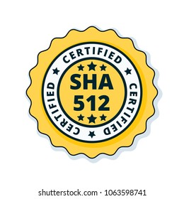 SHA-512 Certified label illustration