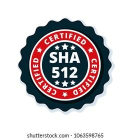 SHA-512 Certified label illustration