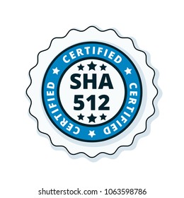 SHA-512 Certified label illustration