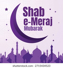 Publicación religiosa en medios sociales del festival islámico tradicional Shab e meraj