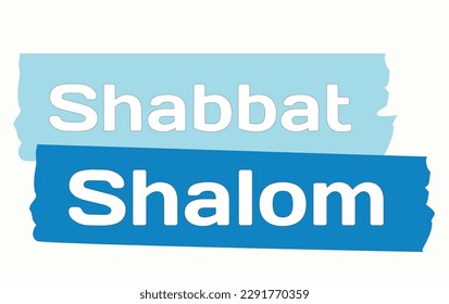 Shabbat Shalom graphic. Translation peaceful Saturday. Jewish. 