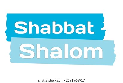 Shabbat Shalom sticker graphic vector