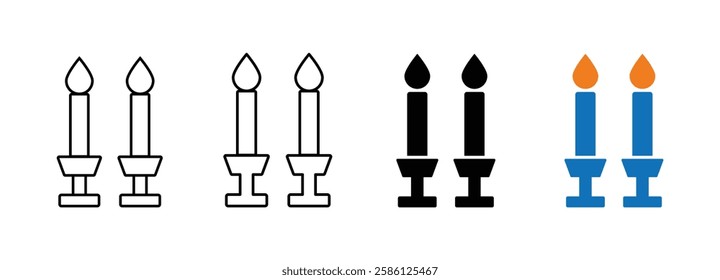 Shabbat  vector icon designs set