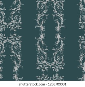 shabby abstract damask seamless vector victorian pattern wallpapper