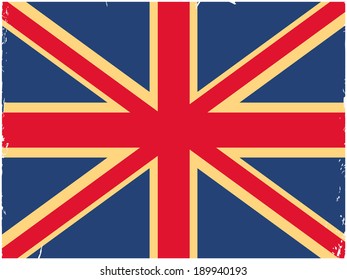 Shabby British flag. Image can be used as wallpapers, print on paper, fabric and gadgets.