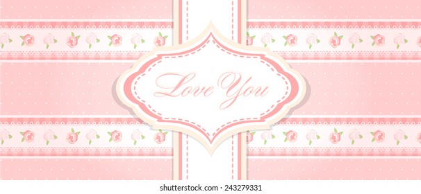 shabby chic card. swatch. shabby chic