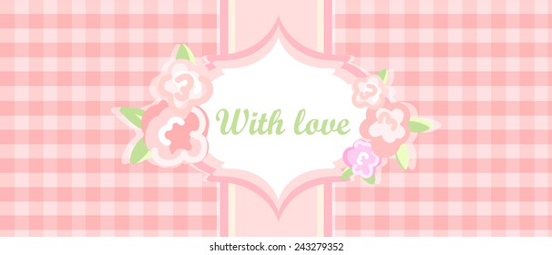 shabby chic card. swatch. shabby chic