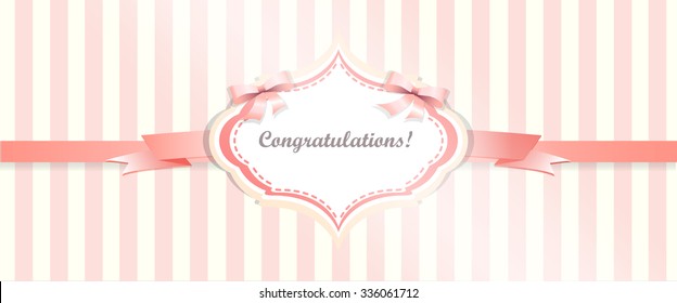 shabby chic. congratulations card