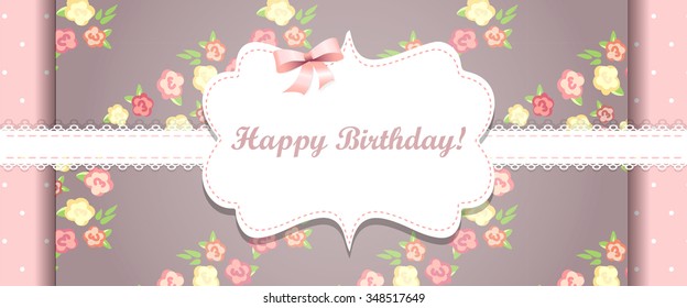 shabby chic. congratulations card
