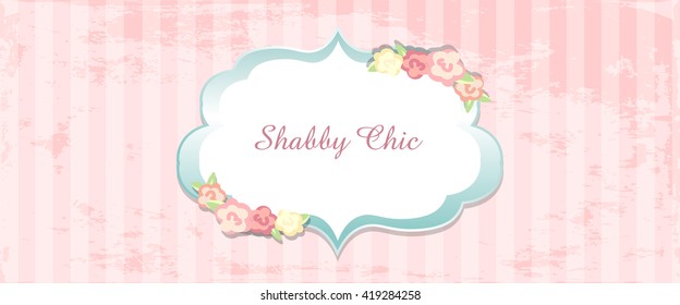 shabby chic. congratulations card. Template for wedding invitation. classic romantic style