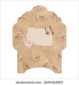 Shabby Chic modelo de envelope floral