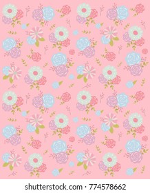 SHABBY CHIC FLOWER PATTERN