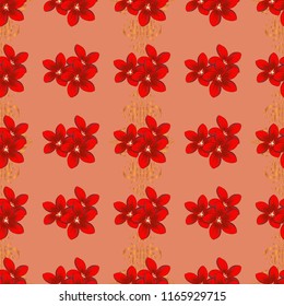 Shabby chic millefleurs. Floral seamless background for textile or book covers, wallpapers, print, gift wrap and scrapbooking. Simple cute vector pattern in small-scale flowers.