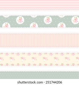 shabby chic. provence style. 5 backgrounds