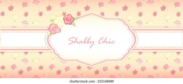 shabby chic. provence style. card