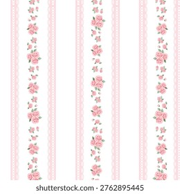 Shabby Chic Rose Border