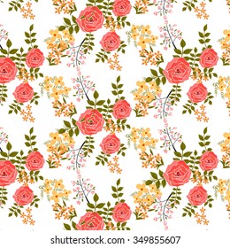 Shabby Chic Rose Patterns and seamless backgrounds. Ideal for printing onto fabric and paper or scrap booking.