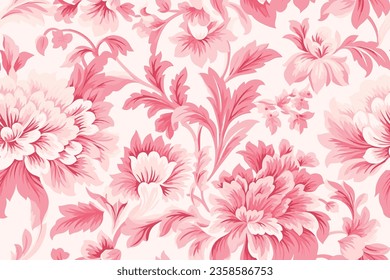 shabby chic roses and flowers repeating background for web and print