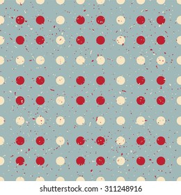 Shabby dots pattern. Seamless
