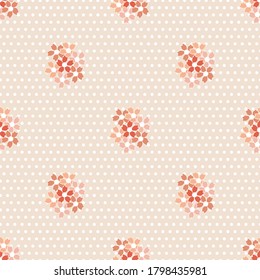 Shabby floral seamless pattern. Can use for print, template, fabric, presentation, textile, banner, poster, wallpaper, digital paper